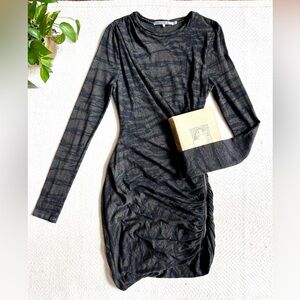 Pam & Gela Camo Long Sleeve Jersey Knit Dress